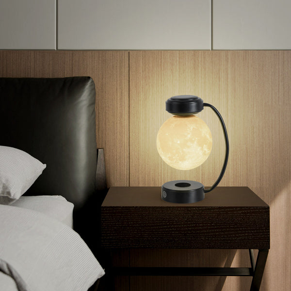 3D LED Moon Night Light Wireless Magnetic Levitating Rotating Floating Ball