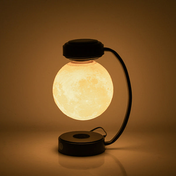 3D LED Moon Night Light Wireless Magnetic Levitating Rotating Floating Ball