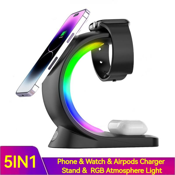 4 In 1 Magnetic Wireless Charger Fast Charging F