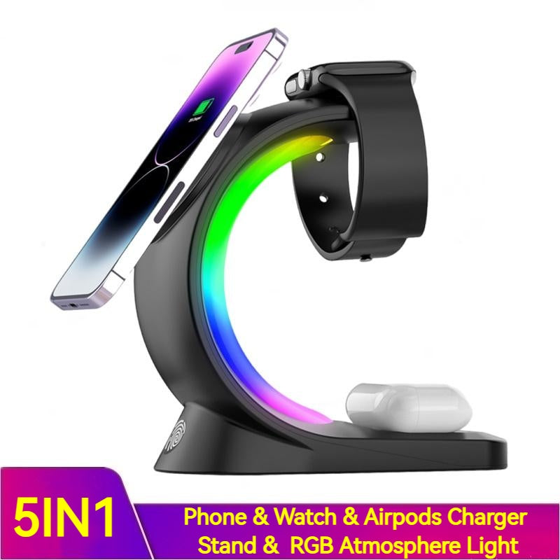 4 In 1 Magnetic Wireless Charger Fast Charging F